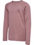 Hummel Wingo ull/bambus genser - twilight mauve