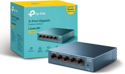 TP-LINK 5-Port Gigabit Unmanaged Desktop Switch LiteWave Steel Case - (LS105G)