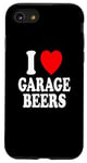 Coque pour iPhone SE (2020) / 7 / 8 I Heart (Love) Garage Bières Weekend Relaxation Man Cave