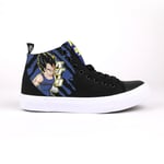 Akedo x Dragon Ball Z Vegeta Kids High Top - Black/White - UK Kids 10 / EU 28 / US Kids 11