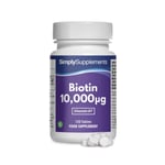 Biotin 10,000mcg Tablets | Hair Growth & Nail Health Supplement | High Strength