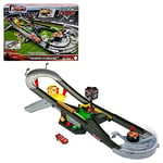 Mattel Disney Pixar Cars Coffret Circuit Course Piston Cup Interactif, Avec Voiture En Métal Flash Mcqueen, Échelle 1/55, Jouet Enfant, A Partir De 4 Ans, HPD81