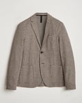 Harris Wharf London Two Button Houndstooth Blazer Beige