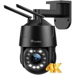 4K 8MP Caméra Surveillance 5X Zoom Optique Extérieure, 2,4/5 GHz WiFi Caméra ip Détection Humain/Véhicule/Animaux Suivi Auto Vision Nocturne Couleur