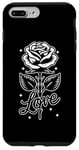 Coque pour iPhone 7 Plus/8 Plus Goth Gothic - Fleur Rose Rouge