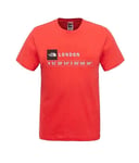 The North Face London GPS Tee Red T-Shirt Size S Small Tshirt Top BNWT RRP £27