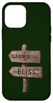 Coque pour iPhone 12 mini Jardinage, panneau de signalisation en bois Bliss Garden