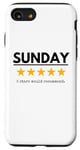 iPhone SE (2020) / 7 / 8 Sunday Would Recommend five yellow Stars funny office joke Case