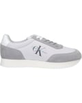 Calvin Klein Jeans Homme Retro Runner Low Laceup SU-NY ML YM0YM00746 Baskets de Running, Gris (Oyster Mushroom/Formal Grey), 45 EU