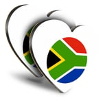 2x Heart MDF Coasters - South Africa Pretoria Flag  #9121