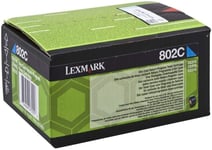 GENUINE LEXMARK 802C 80c20c0 CYAN INK CARTRIDGE VAT INC A-SealED