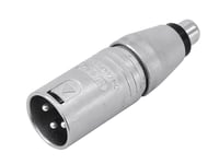 NEUTRIK Adapter XLR(M)/RCA(F) NA2MPMF, Neutrik Adapter XLR (Hane) / RCA (Hona) NA2MPMF