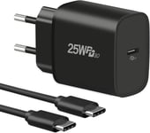 Chargeur Usb C 25w Avec Câble De 2m Pour Câble De Charge Samsung, Chargeur Rapide Pour Samsung Galaxy S24/S23/S22/S21 Ultra/S23+/S20,A25/A15 5g/A15/A05s,Xcover7,Z Fold 5/Z Flip 5,Tab S9[L2761]