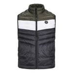 Jack & Jones Men's Sleeveless Gilet Two Pockets High Neck, Zipper Closure, S-2XL