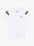 BOSS Kids' Short Sleeve Polo Top, White