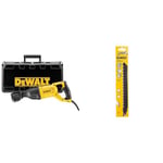 DEWALT DWE305PK-QS Scie sabre filaire - 1100W - Spéciale applications difficiles & Lame de Scie Sabre à Denture au Carbure de Tungstène 240mm DT2420-QZ