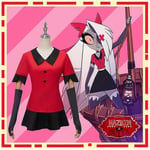 Vaggie Cosplay -asu Fancy Outfit Halloween Carnival - Joulupuvut Punainen Puku Anime Cosplay