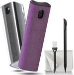 Lot de 2 sprays nettoyants pour écran d'ordinateur portable et écran tactile de téléphone portable et écran de voiture pour tablette, PC, ordinateur, iPhone, iPad, MacBook Pro - Gris et violet