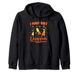 Housekeeping Cleaning Lady I Make Dirt Disappear Cleaner Zip Hoodie