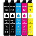 Hookink 29XL 29 High Yield Ink Cartridge Multipack Compatible for Epson 29 XL Ink for Expression Home XP-342 XP-335 XP-235 XP-442 XP-352 XP-247 XP-255 XP-332 XP-345 XP-432 XP-435 (5-Pack)