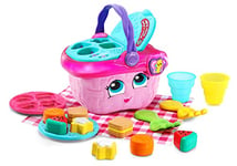 LeapFrog 603603 Shapes & Sharing Picnic Basket Baby Toy Educational and Interactive 16 Pieces for Creative and Learning Play For Boys & Girls 6 months, 1,2,3 Year Olds, Pink, One Size