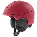 uvex Legend Pro - Casque de Ski pour Hommes et Femmes - Réglage de la Taille Individuel - Fermeture Magnétique - Oxy Red Matt - 59-62 cm