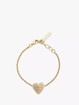 Tutti & Co Embrace Textured Heart Chain Bracelet