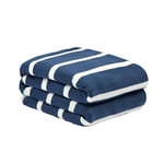 Dreamscene Blue Stripe Throw Blanket, Throw Cosy Chair Picnic Blanket Bed Throw Over Soft Plush Garden Winter Warm Sofa Bed, Blue White 120 x 150cm