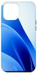 iPhone 12 Pro Max Simple Blue Abstract Art Case