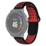 Beilaishi For Garmin Forerunner 220/230 / 235/630 / 620 / 735xt Silicone Strap(Black red) replacement watchbands (Color : Black gray)