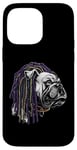 iPhone 14 Pro Max BULLDOG WITH DREADS FOR DOG AND REGGAE LOVERS Case