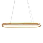 GaoF Nordic Solid Wood 33W / 41W LED Anneau Lustre Table À Manger Éclairage 4000K Lumière Naturelle Éclairage Bar Pendentif LightAC110V-240V pour Bar Étude Salle À Manger (Couleur: 33w)