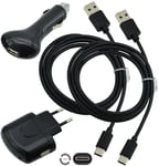 4in1 Charger Set 2x Usb-C Data Cable+Car Charging Cable for Huawei P60 Pro