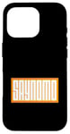 Coque pour iPhone 16 Pro Orange SAYNOMO (Say No More) Orange Color Graphic