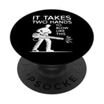 It Takes Two Hands To Blow Like This Leaf Blower PopSockets Adhesive PopGrip