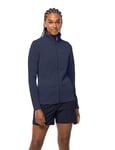 Jack Wolfskin Modesto Veste W Polaire, Bleu Nuit, XS Femme