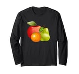 Sweet Juicy Apple Orange Pear Classic Long Sleeve T-Shirt