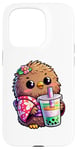 iPhone 15 Pro Kiwi Bird Drinking Bubble Tea Japanese Kimono Case