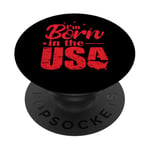 Je suis né aux USA PopSockets PopGrip Adhésif