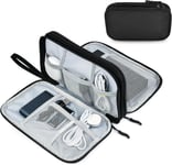 Etui Disque Dur Externe, Étanche Sac de Câble de Voyage Grande Capacité Antichoc, Portable Organisateur de Voyage pour Accessoires Electronique