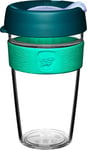 KeepCup Original, Lightweight Plastic Reusable Coffee Cup with Splashproof Sipper Lid - 16oz/454ml - Eventide