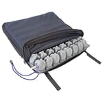 Queraltó Mobiclinic® Q-AIR, Coussin à Air Anti-Escarre, pour Fauteuil Roulant, Prévention des Plaies Cutanées, s'adapte au Corps, Facilite la Circulation Sanguine, 1 Valve, 40x40x6 cm