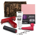 Speedball Starter Block Printing Fabric Kit, Includes All Tools to Get Started with Block Printing Lino Cutting, Super Kit, Makes A Great Gift