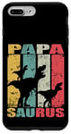 Coque pour iPhone 7 Plus/8 Plus Papasaurus Rex Dinosaure Bébé Dino Famille Jumelle Papa