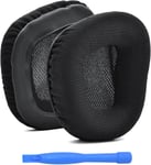 Remplacement Coussinets d'oreille pour Corsair Void Elite Wireless/Pro/SE/Surround/Elite/Void,Wired & Wireless RGB Gaming Casque Coussinet Casque-Coussinets de Rechange-Noir