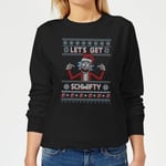 Rick and Morty Lets Get Schwifty Women's Christmas Jumper - Black - S