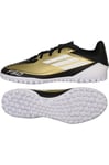 adidas Unisex's F50 Club Messi Football Boots Turf Shoes, Gold/Footwear White/Carbon Black, 9.5 UK