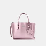 Coach Womens Mollie Tote 25 in Pearlized Leather Interior - Pink - One Size