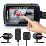 Blueskysea DV988 2 Channels 1080P Motorbike Wifi GPS Dash Cam Recorder G-Sensor