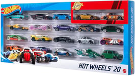 Hot Wheels Special Boîte Pack 20 Véhicules-jouets Auto Échelle 1:64 Assorti Wwe